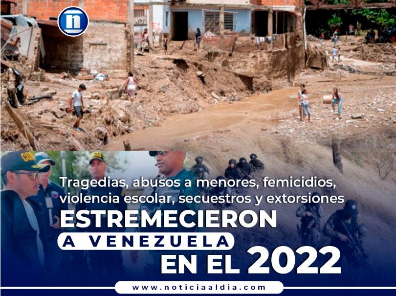 Tragedias, abusos a menores, femicidios, violencia escolar, secuestros y extorsiones que estremecieron a Venezuela en el 2022