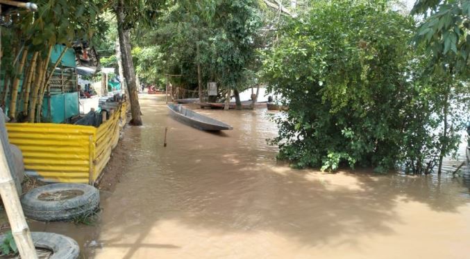 Altos niveles del río Arauca afectan a 90 familias en Apure