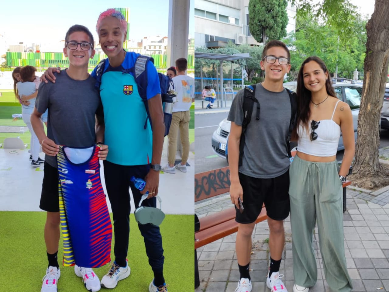 El zuliano Santiago Quintero: Super contento y emocionado de conocer a Yulimar Rojas y Deyna Castellanos en Madrid