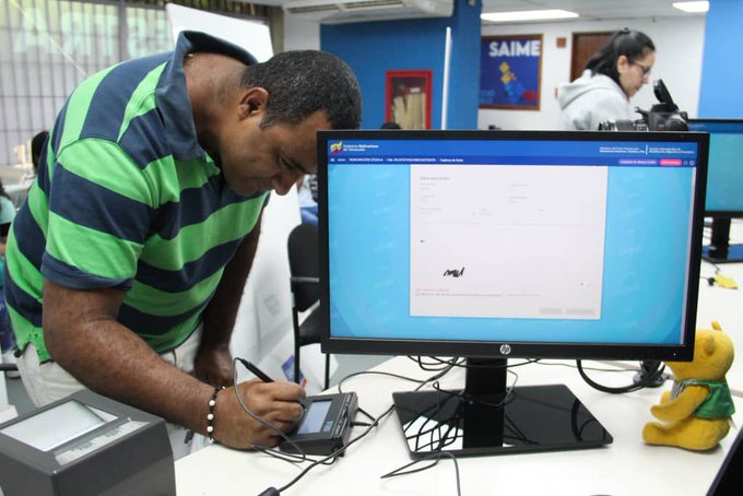 Saime activó certificación de datos en su portal web
