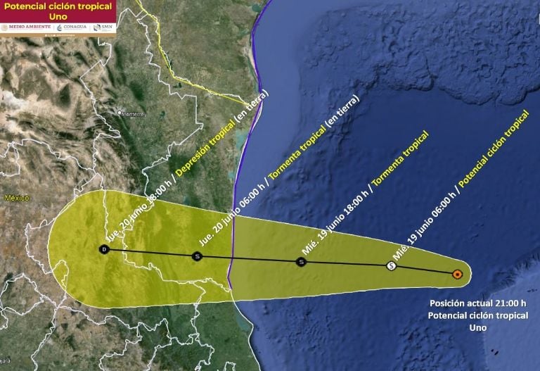 Se formó en el Golfo de México Alberto, la primera tormenta tropical atlántica de este año