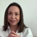 María Corina Machado pide a los venezolanos quedarse en sus casas el día de los comicios
