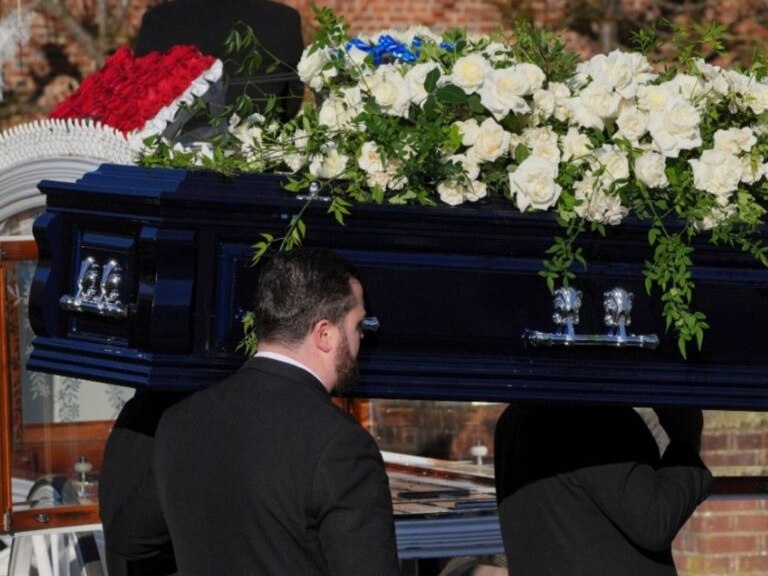 Imagenes del último adiós a Liam Payne en un funeral privado