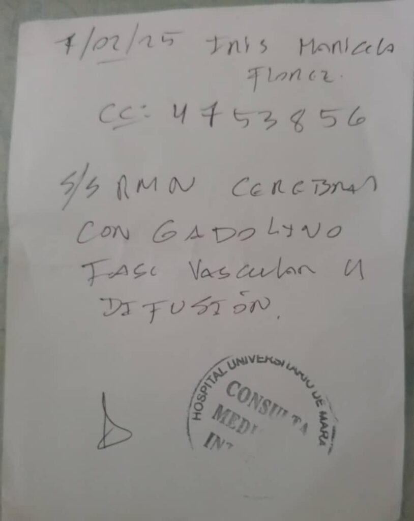 La maestra Iris Flores requiere con urgencia una resonancia magnética