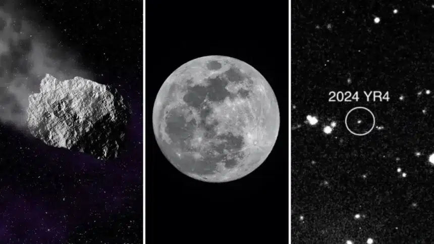 Asteroide 2024 YR4 sigue en la mira, ahora hay probabilidades de que impacte la Luna
