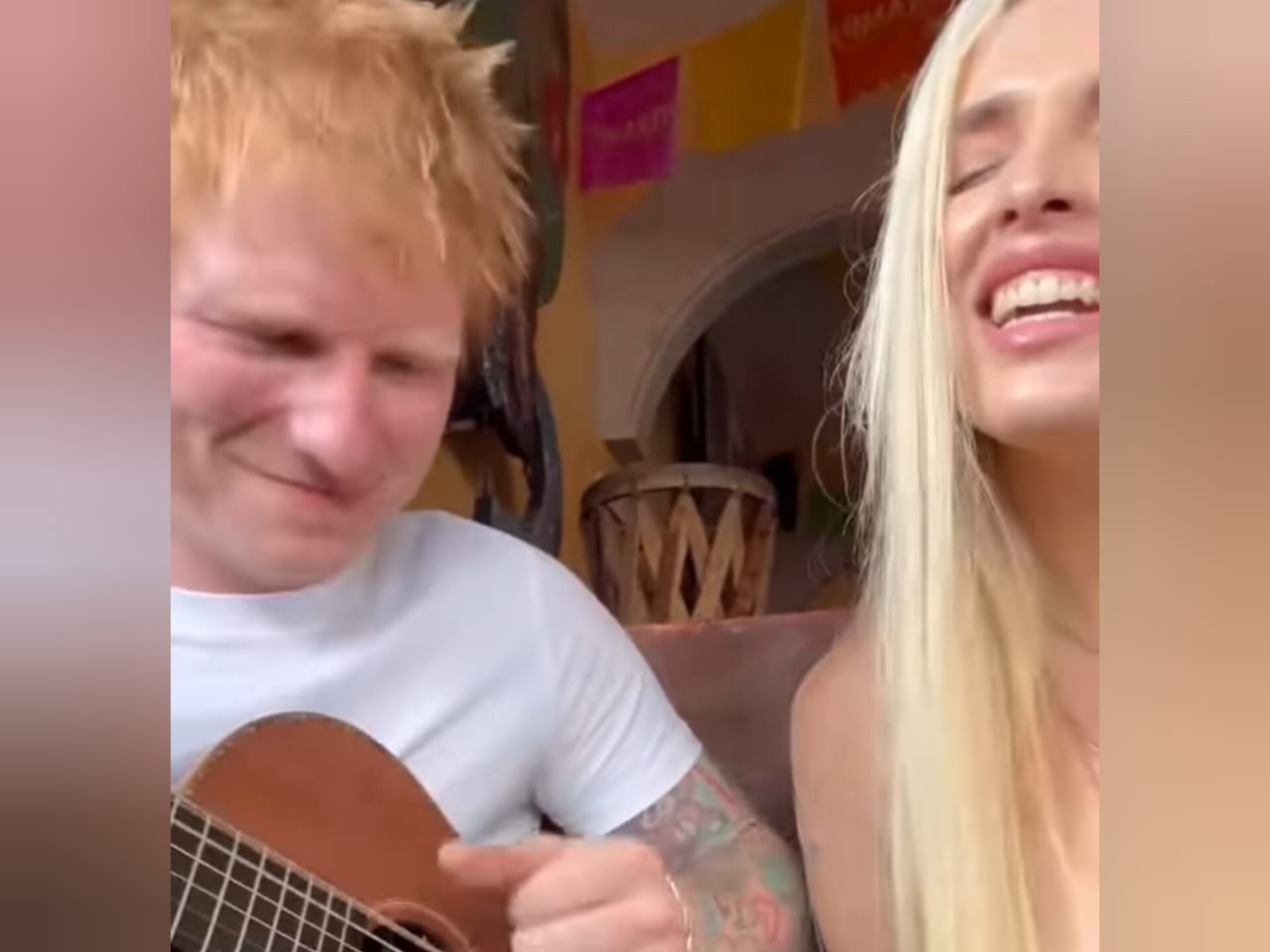La cantante venezolana Elena Rose sorprendió a su público al versionar “Thinking Out Loud” junto a Ed Sheeran