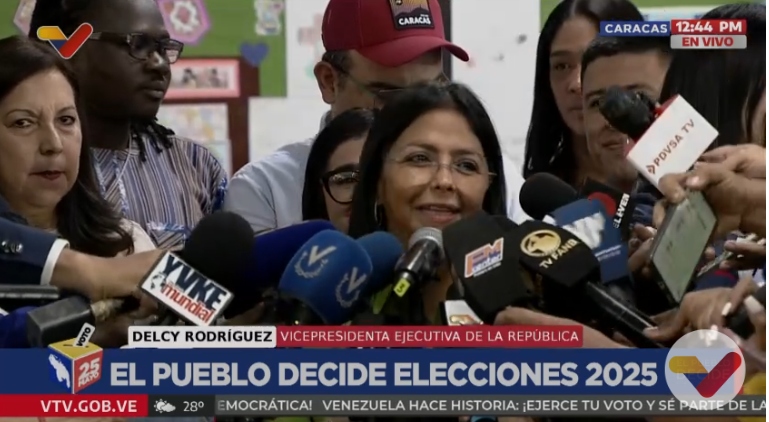 Vicepresidenta Delcy Rodríguez: 