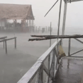 Ráfagas de viento y fuerte oleaje se registraron en Santa Rosa de Agua tras las precipitaciones
