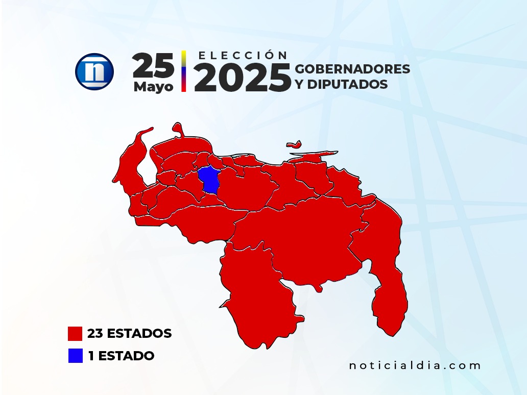 El PSUV alcanzó 23 de las 24 gobernaciones del país