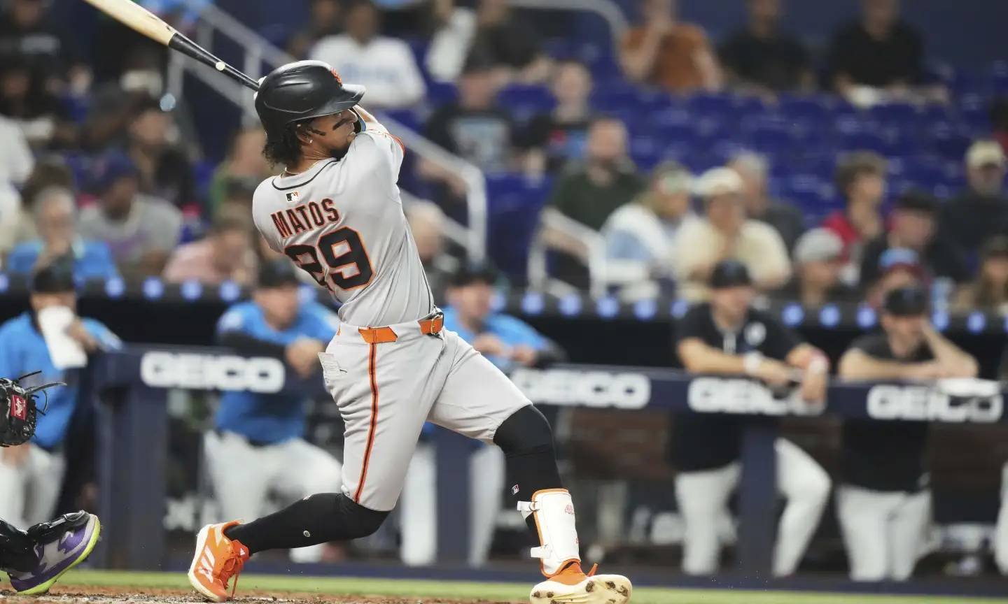 Luis Matos llegó a 100 imparables en las Grandes Ligas