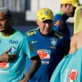 Ancelotti dirigió su primer entrenamiento en la selección de Brasil