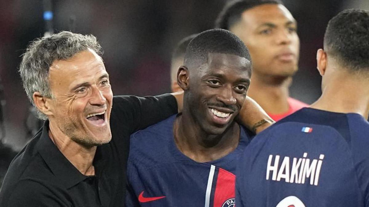 Luis Enrique quiere el Balón de Oro para Dembelé