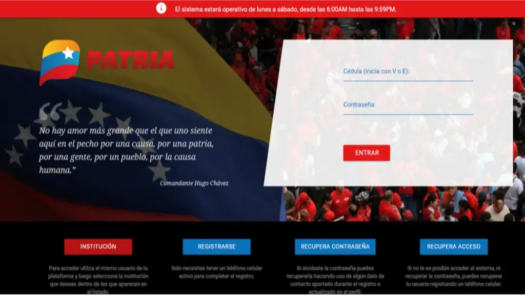 Estos son los bonos de Patria para la primera semana de junio