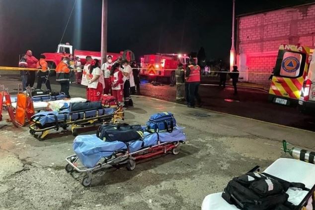 Al menos 12 fallecidos y cinco heridos tras incendio en centro de rehabilitación en México