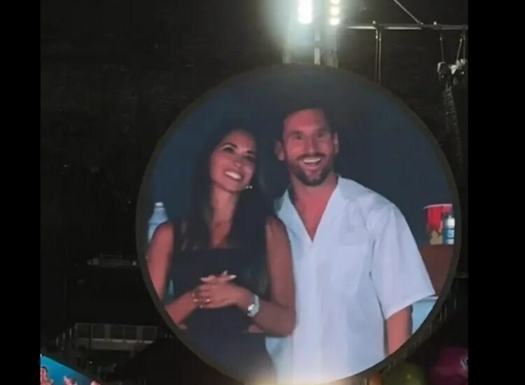 Messi y Antonella, ‘pillados’ por la kiss cam de Coldplay