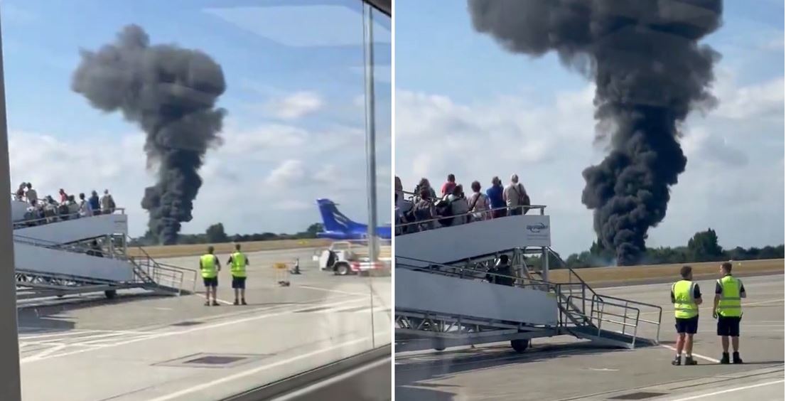 Se estrelló una avioneta en un aeropuerto de Londres