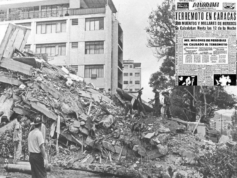 Se cumplen 58 años del terremoto que estremeció a la Gran Caracas dejando 2 mil heridos y al menos 300 muertos