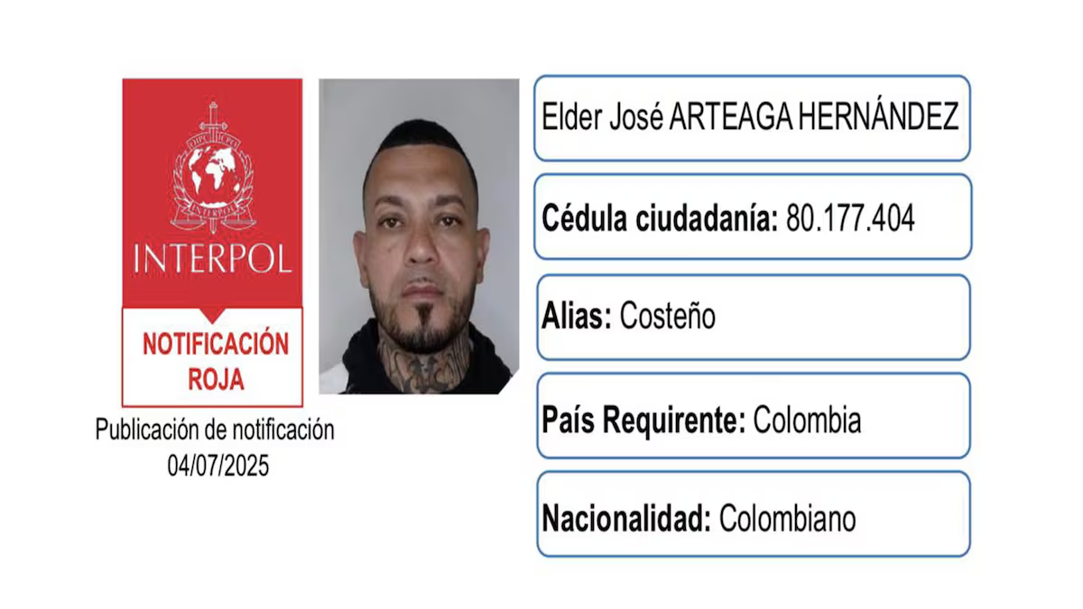 Capturado alias ‘El Costeño’, el quinto implicado en atentado contra Miguel Uribe Turbay