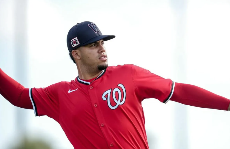 Andry Lara hizo su debut en Grandes Ligas con los Nacionales de Washington