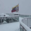 Así se vivió la espectacular nevada en el Pico Espejo de Mérida este domingo 17-Ago