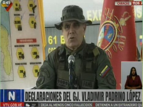 Ministro de Defensa a EEUU: 