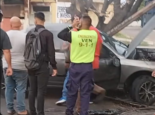 Fuerte accidente vial en La Rotaria