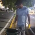 El Imau sorprendió a trabajadores de una empresa arrojando desechos grasos a las calles: Hace llamado a la conciencia ciudadana