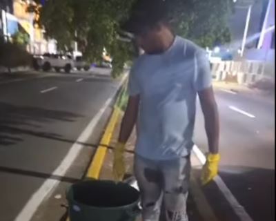 El Imau sorprendió a trabajadores de una empresa arrojando desechos grasos a las calles: Hace llamado a la conciencia ciudadana