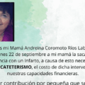 La señora Andreína Coromoto Ríos necesita realizarse un cateterismo