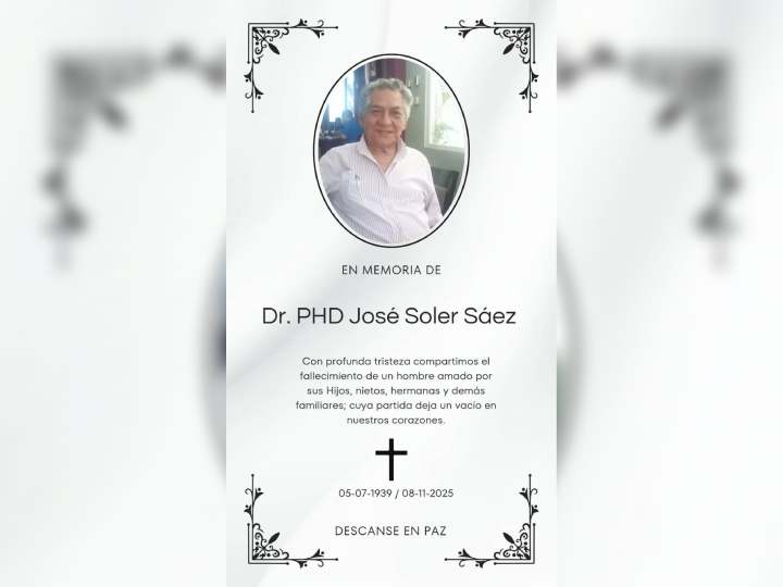 Nota de Condolencia familia Soler Saéz