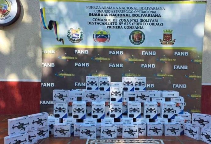 GNB incautó 96 drones en el estado Bolívar
