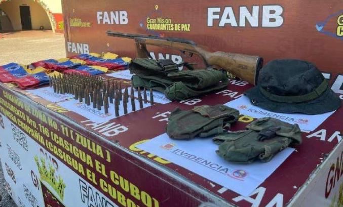 FANB destruyó campamento del narcotráfico en el Sur del Lago