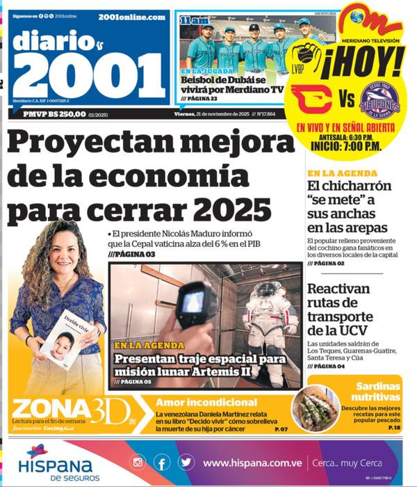 Titulares de la prensa nacional para este viernes 21 de noviembre