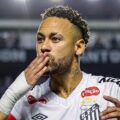 ¡Jugó lesionado! Neymar marcó triplete y alejó a Santos del descenso