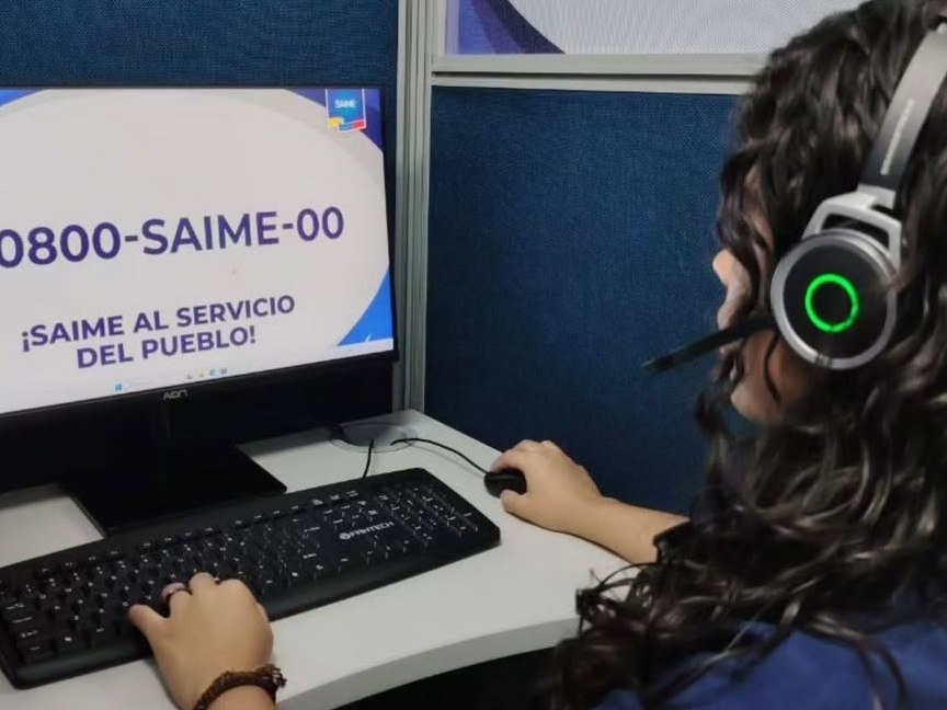 El Saime dispone de atención telefónica con operadores expertos para orientar a los usuarios