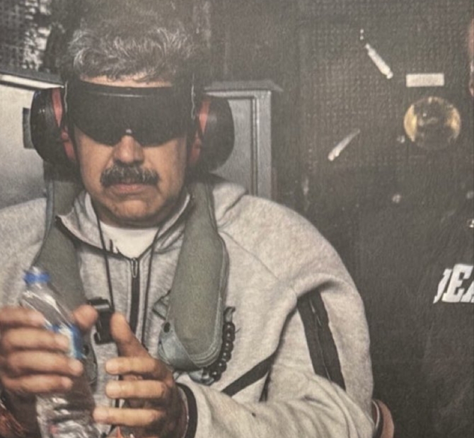 Trump revela primera foto oficial de Nicolás Maduro detenido en el USS Iwo Jima