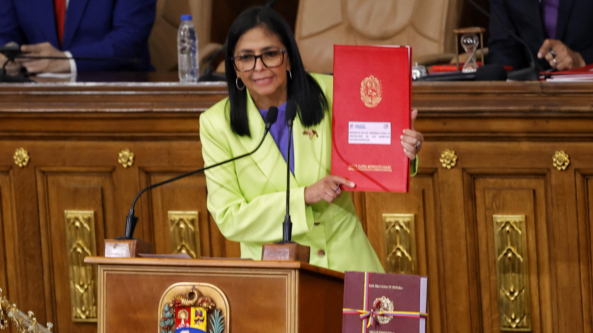 Delcy Rodríguez presentó este jueves el Mensaje Anual ante la Asamblea Nacional