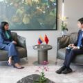 Presidenta (e) de Venezuela, Delcy Rodríguez se reunió con embajador chino en medio de presión de EEUU