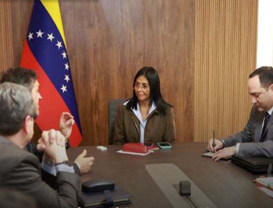 Presidenta Delcy Rodríguez se reunió con directivos de la petrolera española Repsol y la francesa Maurel & Prom