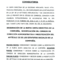 CONVOCATORIA: SALUD VITAL MEDICINA PREPAGADA, S.A.