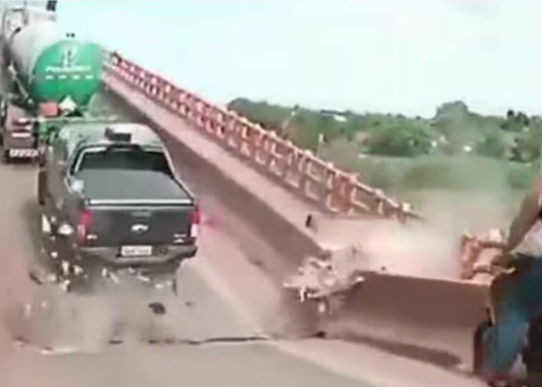 Difunden video inédito de colapso del puente Juscelino Kubitschek en Brasil: Ocurrió en diciembre de 2024 y dejó un saldo de 14 personas muertas