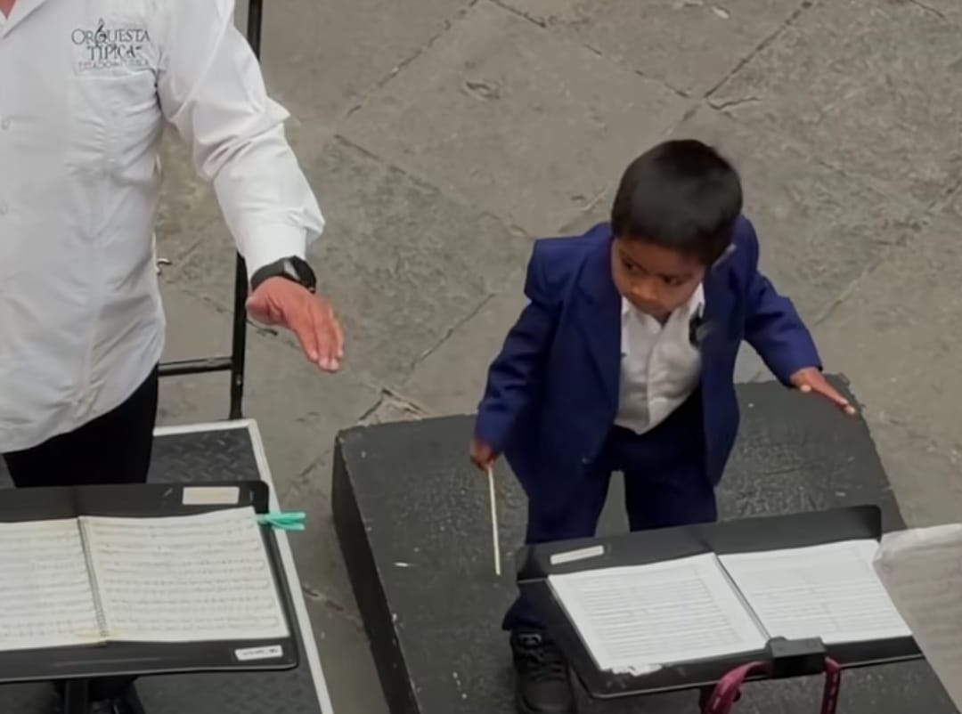 Excepcional: Niño de apenas 4 años ya dirige una orquesta