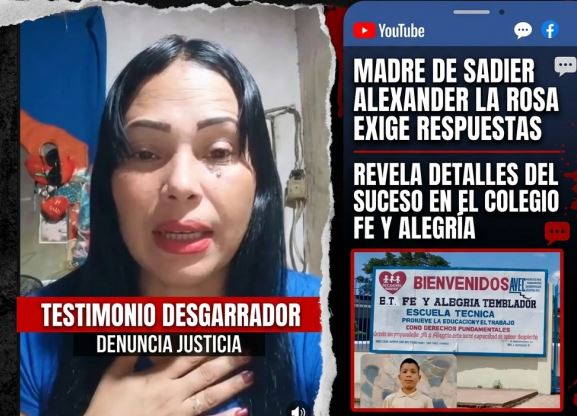 Madre de adolescente fallecido por un botellazo en la cabeza en Monagas rompe el silencio y denuncia encubrimiento escolar: 