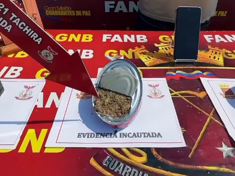 Incautan más de un kilo de marihuana oculto en latas de sardinas en Táchira: Por el caso hay un detenido procedente de Colombia