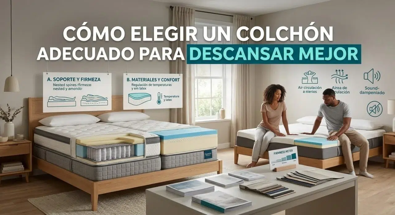 Cómo elegir un colchón adecuado para descansar mejor